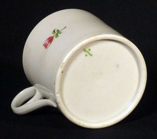 1820s Antique STAFFORDSHIRE Pearlware Soft Paste MUG CUP Enameled Flowers 3