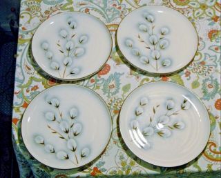 Winfield Ware Pussywillow Dinner Plates Set Of 4