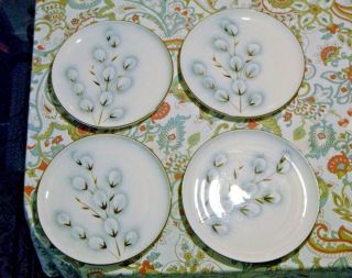 WINFIELD WARE PUSSYWILLOW DINNER PLATES SET OF 4 2