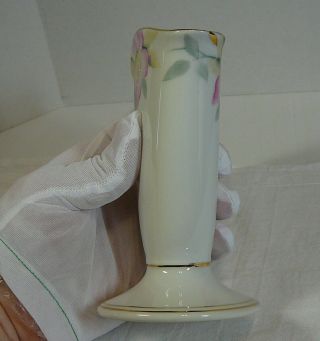 Noritake Azalea Fan Bud Vase Vintage Porcelain 5