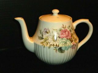 Vintage Arthur Wood Pastel Floral Porcelain Teapot,  SHELTON,  England, 2