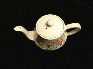 Vintage Arthur Wood Pastel Floral Porcelain Teapot,  SHELTON,  England, 4