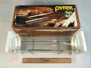 Vintage Pyrex Bake A Round Glass Bread Tube By Corning