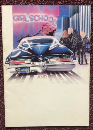 Girlschool Hit And Run Tour Programme 1981