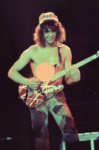 Eddie Van Halen 1984 Tour 12 - 4x6 Color Concert Photo Set 1aa