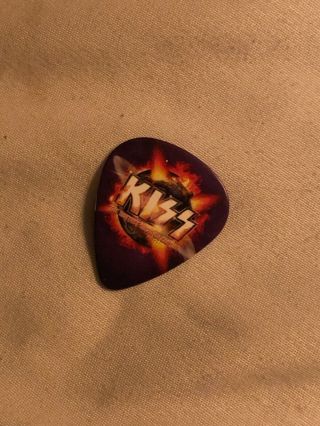 Kiss Hottest Show Earth Tour Guitar Pick Paul Stanley Signed Hollywood 3/17/11