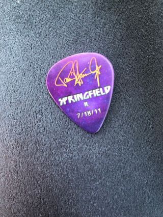 KISS Hottest Show Earth Tour Guitar Pick Paul Stanley Signed Hollywood 3/17/11 3
