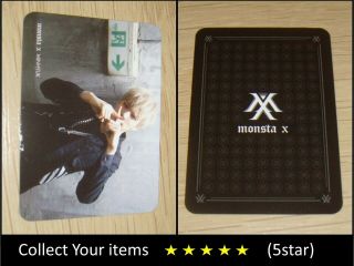 Monsta X 1st Mini Album Debut Trespass Black Minhyuk Official Photo Card