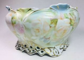 Rare Antique Royal Bayreuth Deponiert Fine Porcelain Bavaria Bowl Paint Art Dish