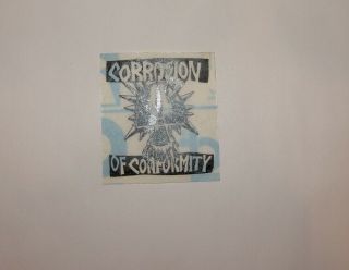 Corrosion Of Conformity 1980s Vinyl Sticker,  2.  5 " X2.  9 " Hardcore Crossover C.  O.  C.