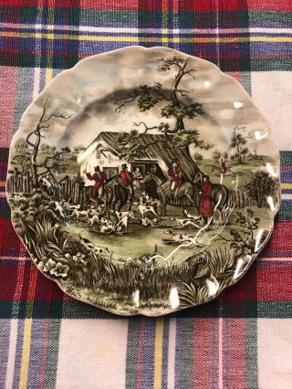 Johnson Brothers Tally Ho The Meet,  Charger Plate 8”