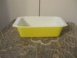 1 Pyrex Bright Yellow 8 1/2 By 4 1/2 By 2 1/2 Loaf Dish/ Pan 813