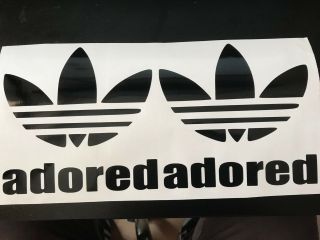 Adidas Stickers Adored I Wanna Be Trefoil X2 The Stone Roses Ian Brown Oasis Vw