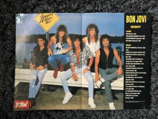 Bon Jovi / Black Crowes Poster 80s 90s Band