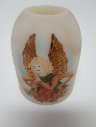 Vintage Fenton Fairy Lamp Shade Hand Painted By S Jackson 794/2000