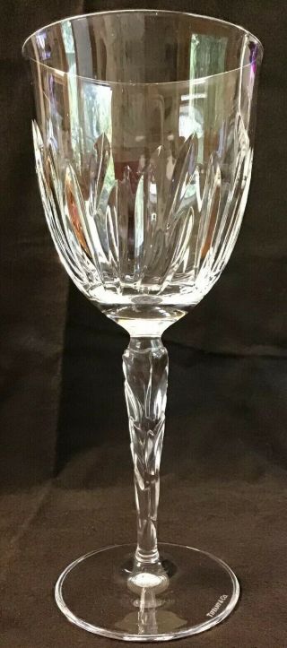 Tiffany & Co.  Crystal Chrysanthemum 7 5/8 " Wine Goblet