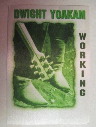 Dwight Yokam Fabric Backstage Pass 2001 Tour South Of Heaven West Of Hell Cd Era