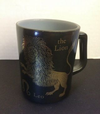 Vintage Federal Zodiac Sign " Leo The Lion " Astrology Coffee Mug/cup