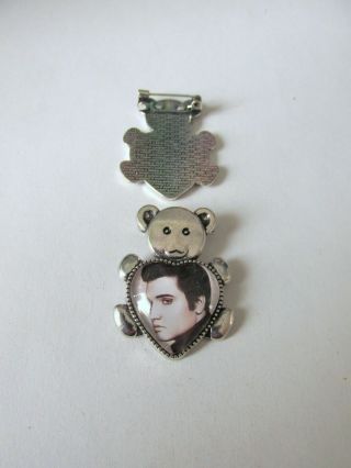 1.  1pc Handmade Teddy Bear Brooch Badge Featuring Elvis Presley