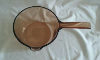 Corning Ware Usa Vision Amber 1l Pour Spout Saucepan Pot Cookware No Lid