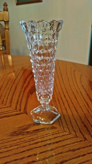 Fostoria American Clear 8 1/4 " Flared Bud Vase