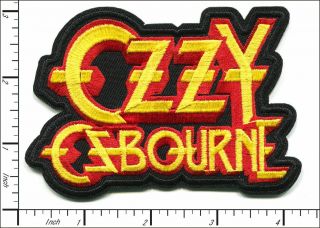 Ozzy Ozbourne Heavy Metal Band Embroidered Iron On Patch 4 " X3 "