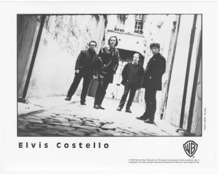 Elvis Costello,  Press Photo,  8x10 Glossy,  1996,  Warner Brothers Record
