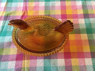 Vintage Glass Chicken On Nest 4