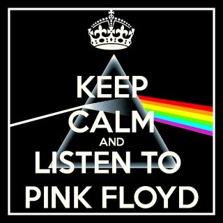 Big 4 " Keep Calm Pink Floyd Vinyl Sticker.  Dark Side Decal For Car Guitar Bong.