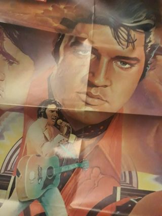 Elvis Presley Poster From The Sun Newspaper Uk 1978 First Anniversary