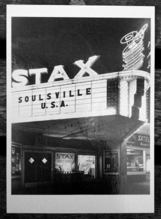 Stax Records Headquarters Memphis - " Soulsville Usa " Rare Vintage Postcard -