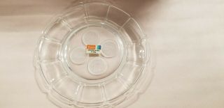Vintage American Fostoria Coin Glass Crystal Clear Luncheon Plate 8 " Diameter