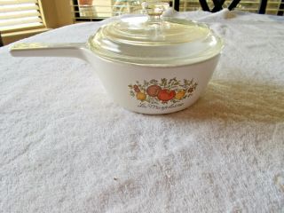 Corning Ware Spice Of Life La Marjolaine 1 1/2 Pint Sauce Pan With Lid P - 82 - B