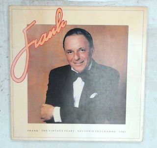 Frank Sinatra: The Vintage Years: Souvenir Programme 1980 Paperback - E39