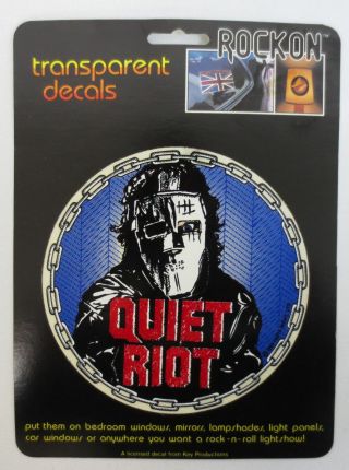 Quiet Riot Rock On Decal Car Window Mirror Decals Rock & Roll Key Productions