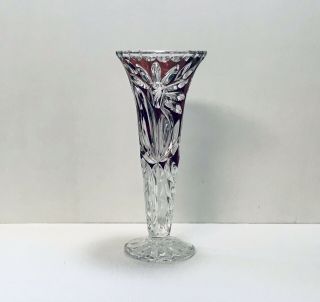 1 German Bleikristall Amethyst Purple To Clear Crystal Bud Vase