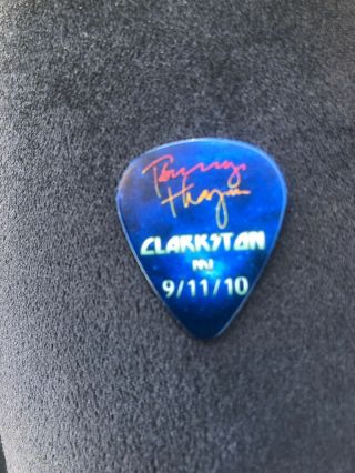 KISS Hottest Show Earth Tour Guitar Pick Paul Stanley Signed BC canada 6/29/11 4