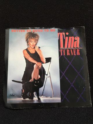 45 Vinyl Record Lp Album Tina Turner Private Better Be Good To Me Picture Sleeve