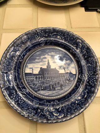 Vintage Rowland & Marsellus Independence Hall Souvenir Plate 10 "