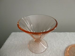 Pink Depression Glass Candy Dish with Lid 3