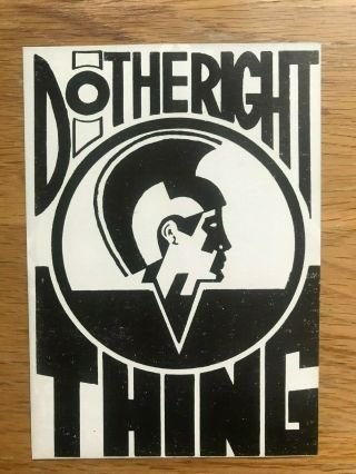 Do The Right Thing @ Hq Camden Lock Flyer Flyers 1990 