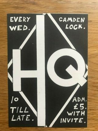 Do The Right Thing @ HQ Camden Lock Flyer Flyers 1990 ' s 2
