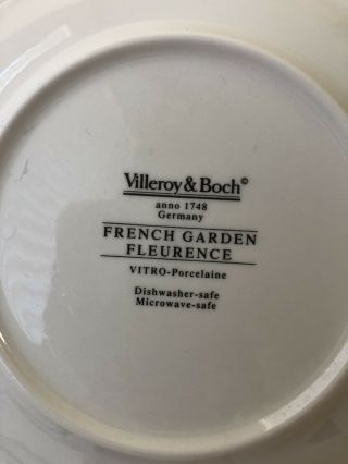 VILLEROY & BOCH French Garden Fleurence Bread & Butter Plates,  Set of 2 3
