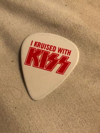 Kiss Kruise Iii 3 Guitar Pick Gene Simmons Autographed 2013 Demon Kruised With
