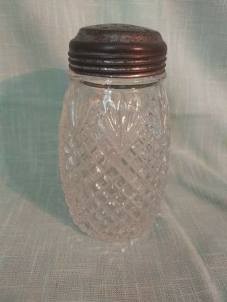 Vintage Pressed Glass Sugar Shaker