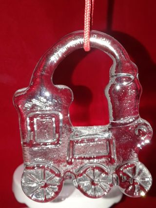 Kosta Boda Sweden Train Christmas Ornament Has A Crack See Pictures