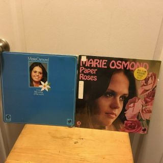 Marie Osmond Lps:paper Roses (1973) & In My Little Corner Of The World (