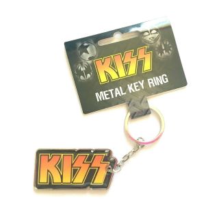Official Kiss Keyring Licensed Logo Key Ring Gene Simmons Rock Music