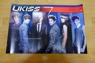 U - Kiss Ukiss - Mini 7th Album Stop Girl Official Poster Kpop Folded Poster