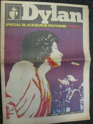 Bob Dylan,  Very Rare 1978 Evening Post Blackbushe Souvenir Issue
